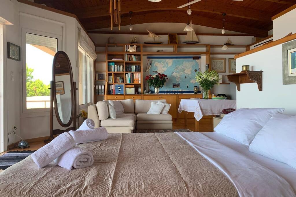 360º Suite With Endless Views To The Ionian Sea มิทิคาส ภายนอก รูปภาพ